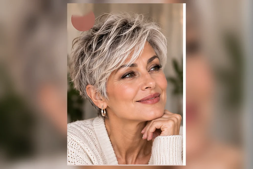 pixie hairstyles for older women