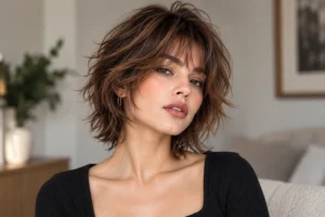 wolf cut short hair