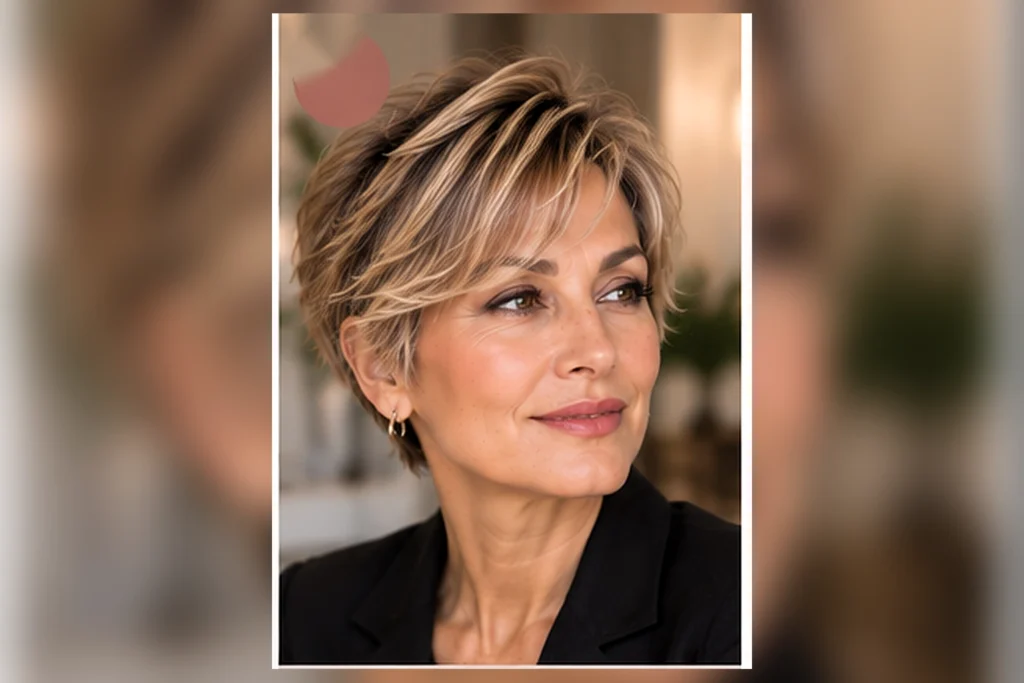 pixie hairstyles for older women