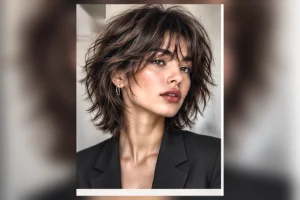 wolf cut short hair