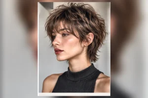 wolf cut short hair