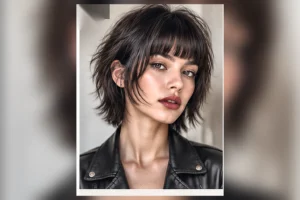 wolf cut short hair
