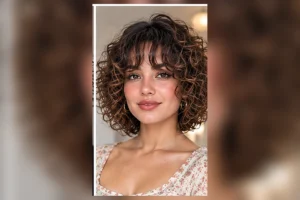 short curly haircuts for round faces