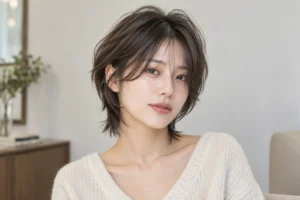 wolf cut short hair