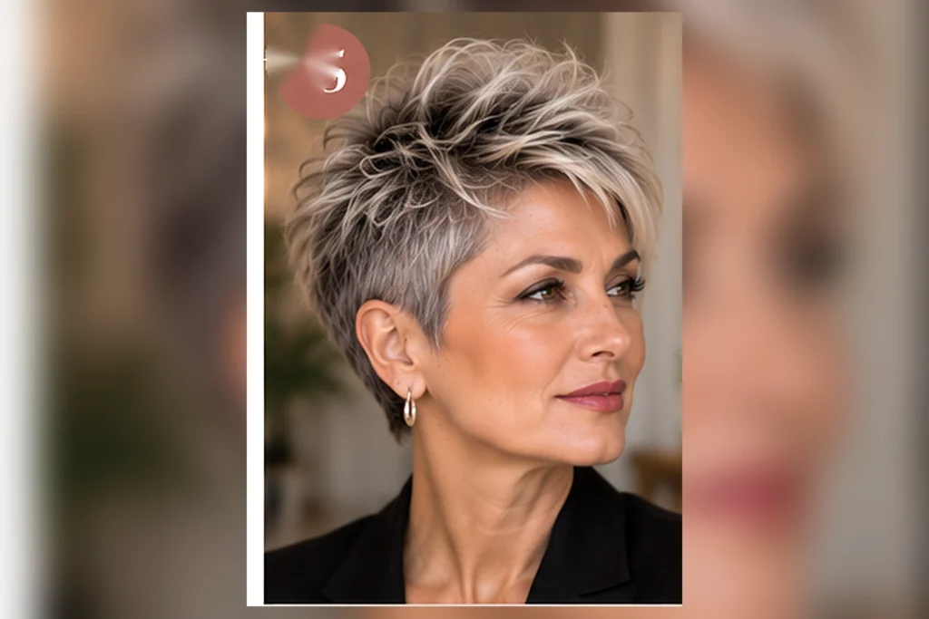 pixie hairstyles for older women