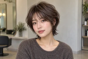 wolf cut short hair