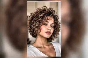 short curly haircuts for round faces
