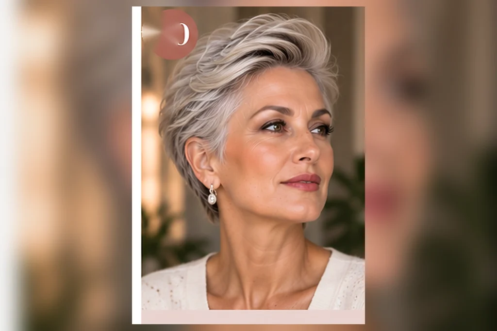 pixie hairstyles for older women