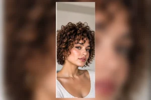 short curly haircuts for round faces