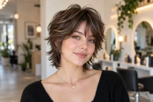 wolf cut short hair