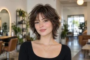 wolf cut short hair