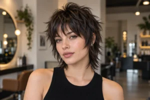 wolf cut short hair
