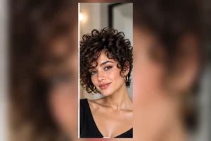 short curly haircuts for round faces
