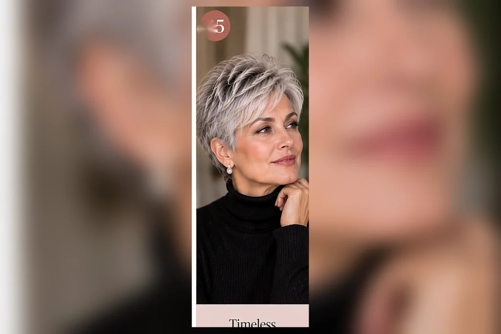 pixie hairstyles for older women