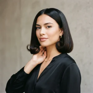 Blunt French Curl Bob