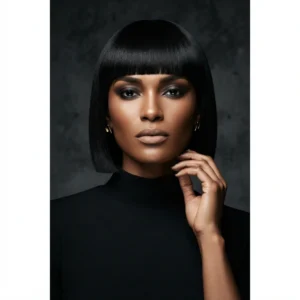 Chic Straight Bob With Bangs