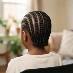 Classic Straight-Back Cornrows