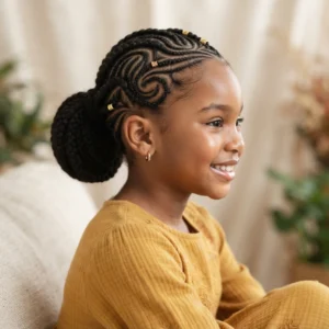 Curved Cornrow Design