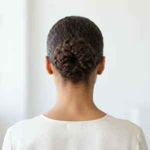 Defined Curly Sock Bun