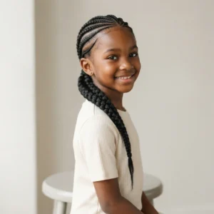 Low Cornrow Ponytail