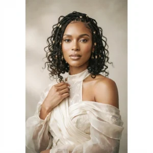 Short Goddess-Inspired Braids