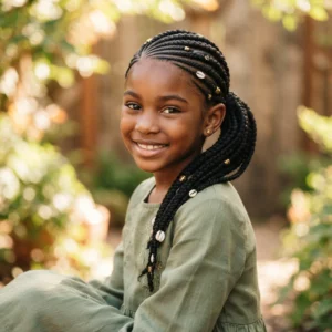 Side-Swept Cornrows