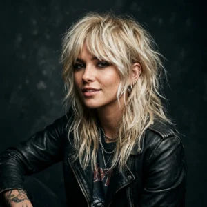 Textured Blonde Shag